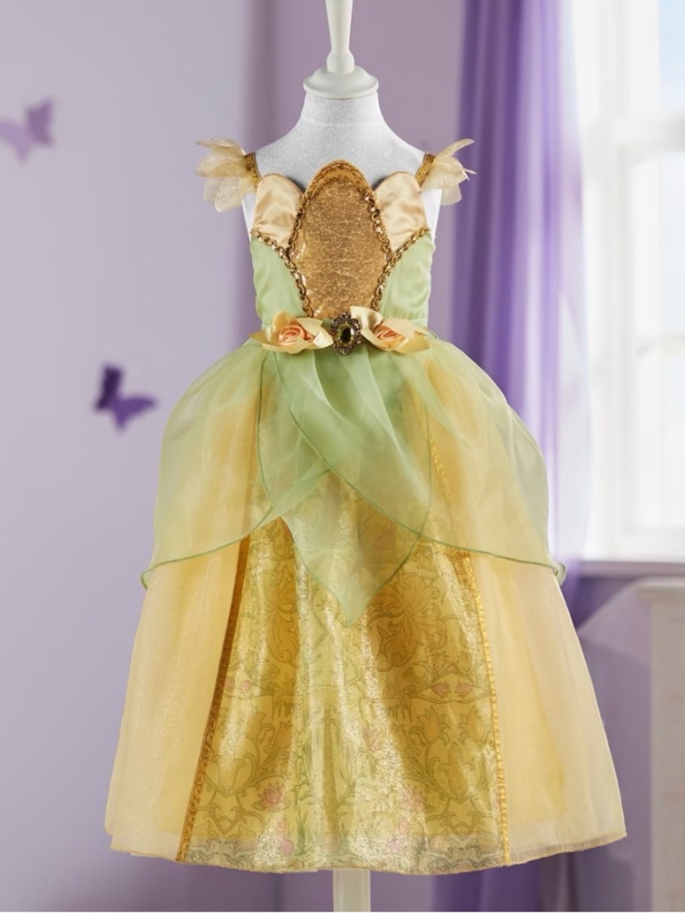 Tiana Costume For Kids, The Princess and the Frog Disney Original Size 13
